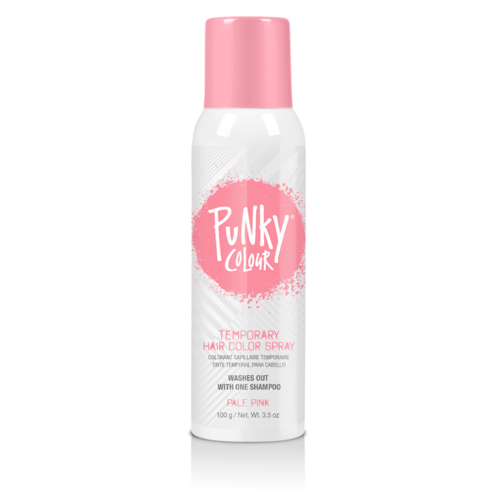 3.5 ounce spray can of Punky Colour Temporary Color Hair Spray, Pale Pink 